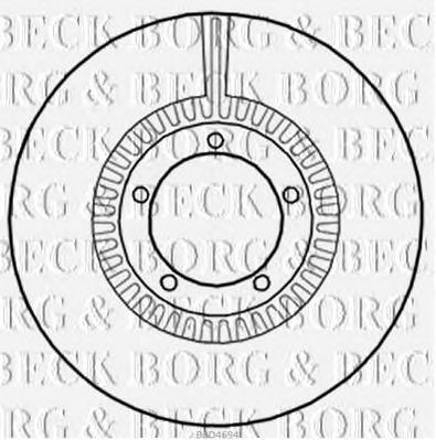 BORG & BECK bbd4694 -  Тормозной диск